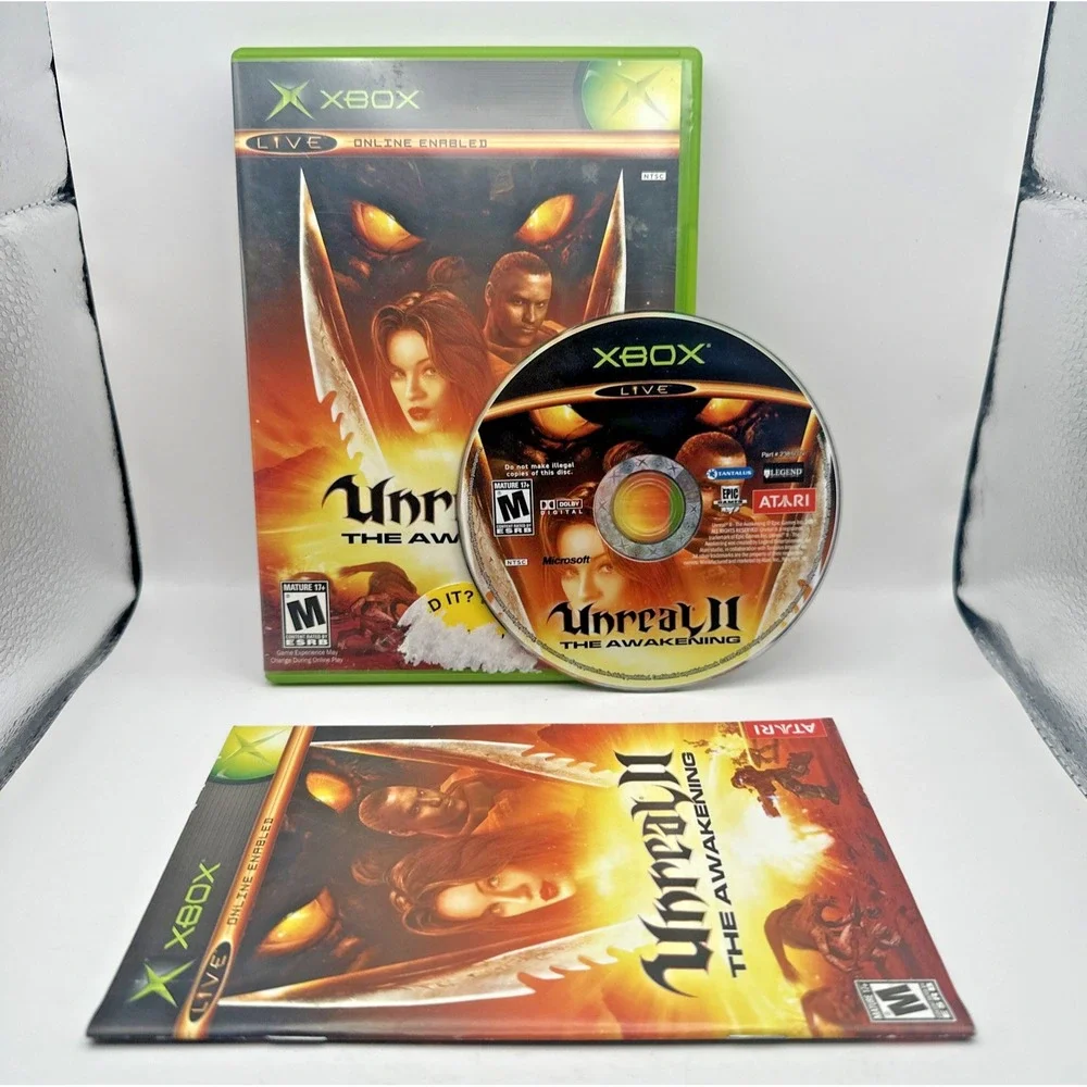 Unreal 2 II The Awakening Microsoft Xbox 2004 CIB Complete w Manual ATARI